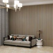 WOODFLEX Flexible Acoustic Wood Slat Wall Panel, Oak Veneer - 2700mm x 600mm gallery detail image