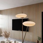 WOODFLEX Flexible Acoustic Wood Slat Wall Panel, Oak Veneer - 2400mm x 600mm gallery detail image