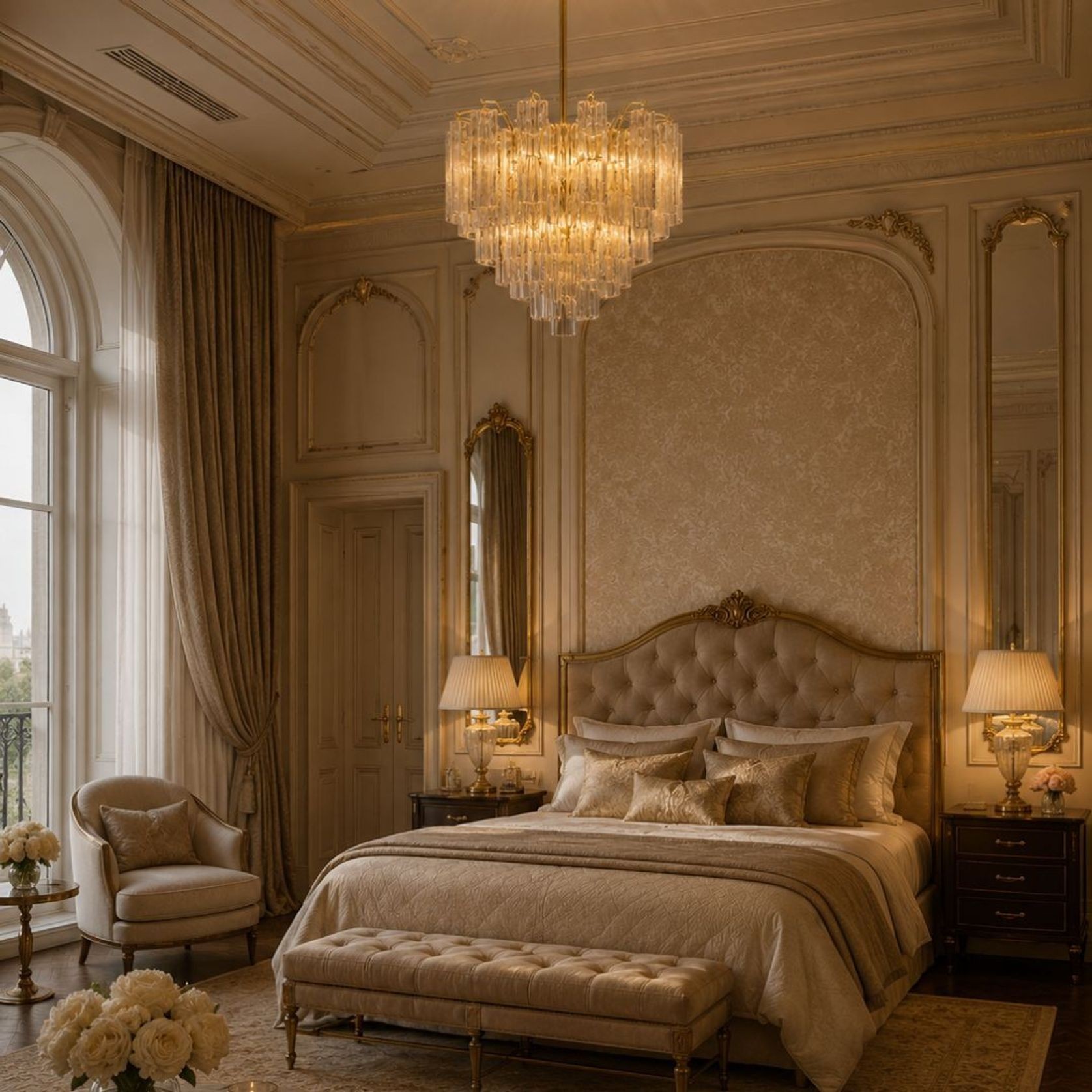 Odelle Collection - Ring Chandelier - Amber & Brass - W:68cm gallery detail image