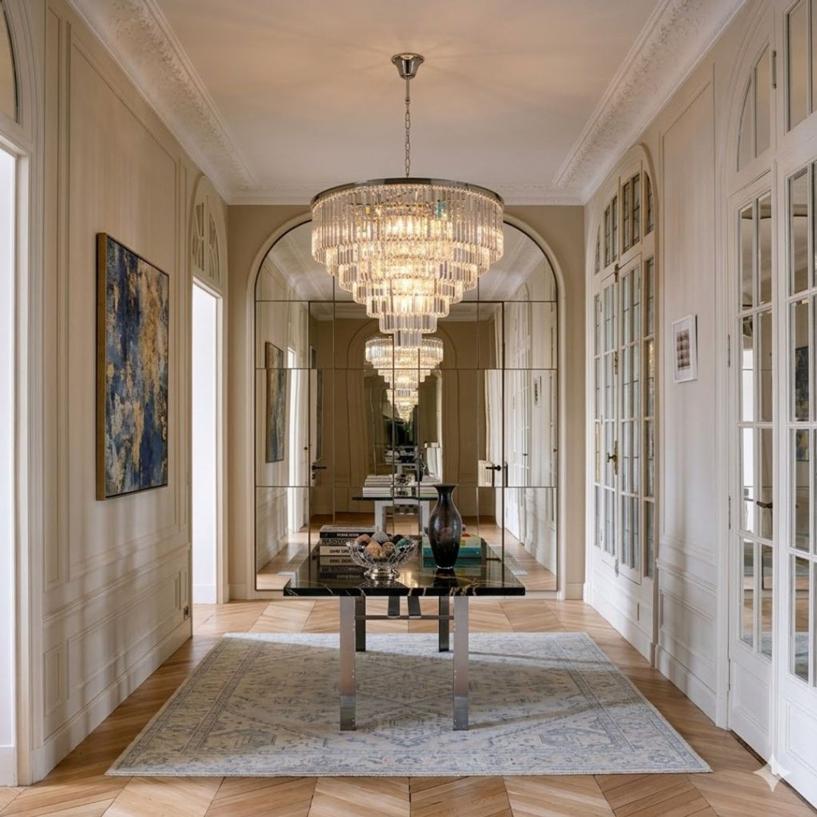 Odeon (Oasis) Chandelier- 7 Layer - Clear Finish - W:100cm gallery detail image