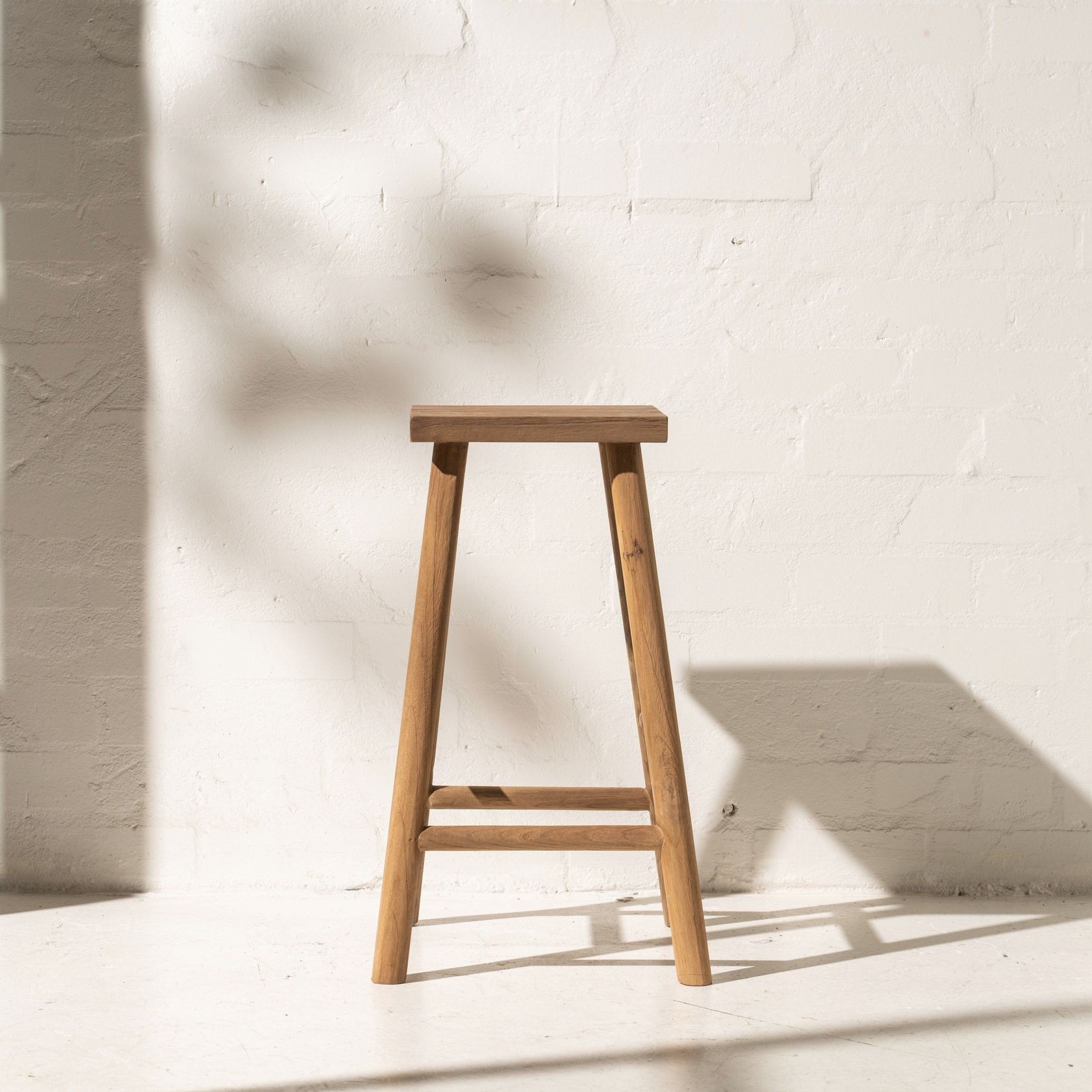 Odin Square Timber Barstool gallery detail image