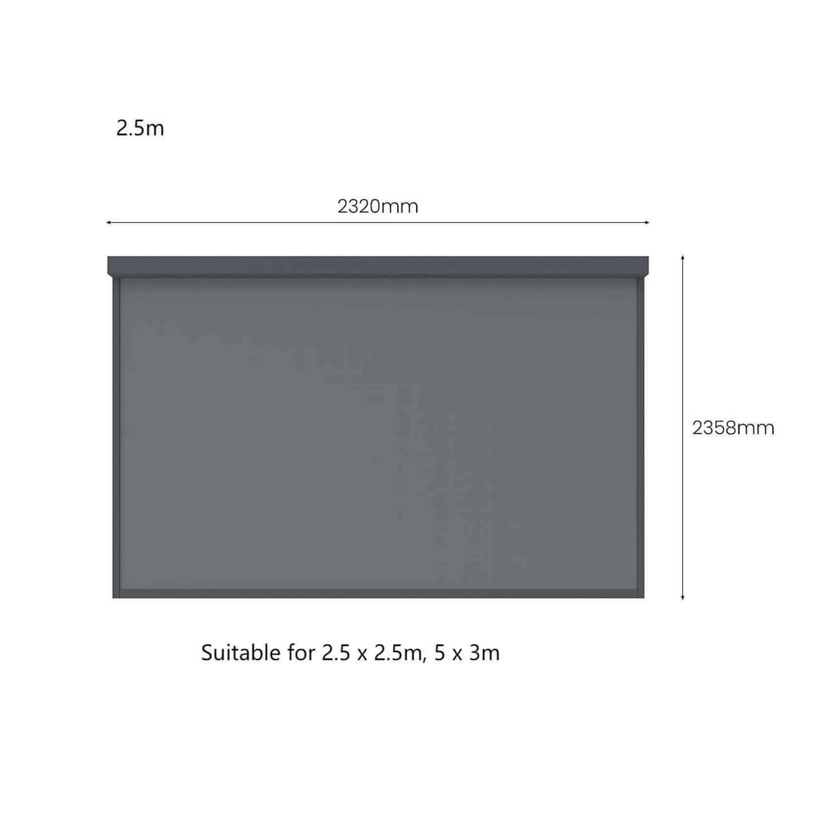 Retractable Shade Blind For Baltic Freestanding Pergola 2.0 gallery detail image