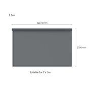 Retractable Shade Blind For Baltic Wall Mounted Pergola 2.0 gallery detail image