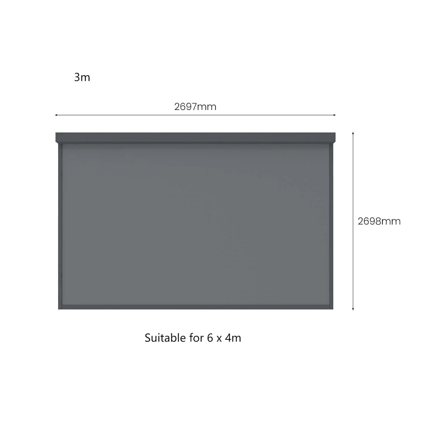 Retractable Shade Blind For Caribbean Wall Mounted Pergola 2.0 gallery detail image