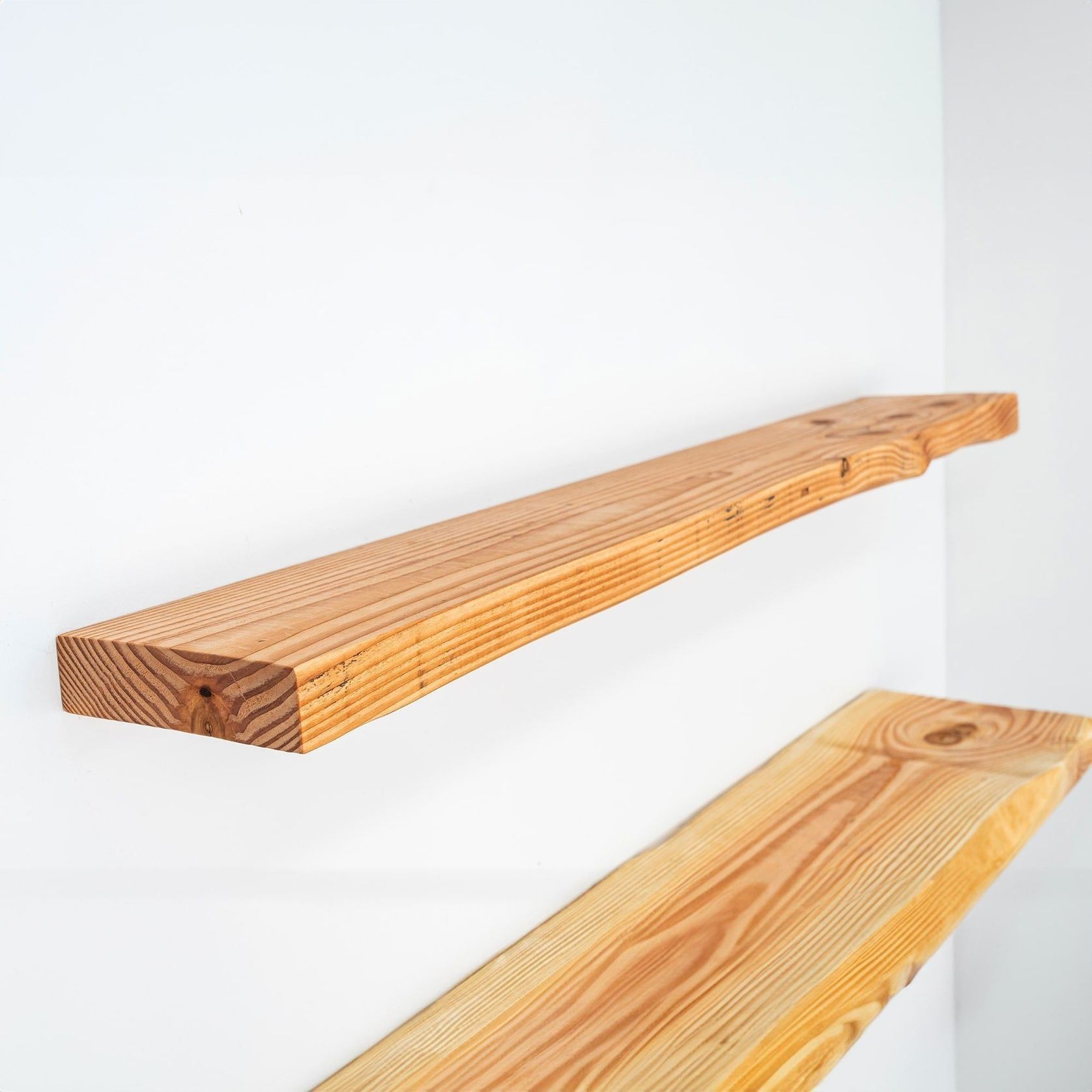 Rustic Natural Floating Shelf 80cm gallery detail image