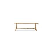 Organic Teak Bench with Bar gallery detail image