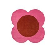 Orla Kiely Spot Flower Rug - Pink and Red | 100% Wool Designer Floor Rug gallery detail image