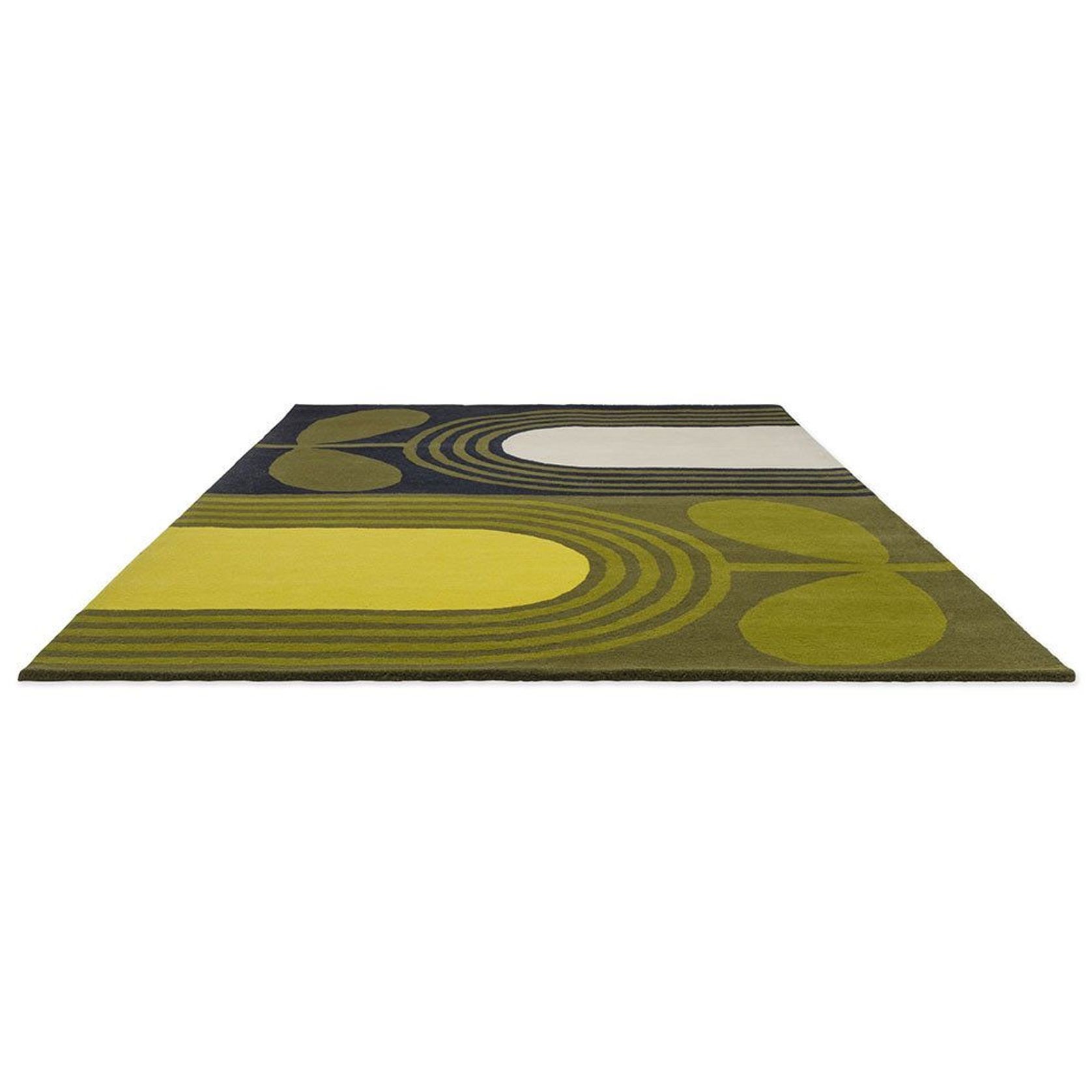 Orla Kiely Striped Tulip Rug - Seagrass | 100% Wool Designer Floor Rug gallery detail image