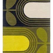 Orla Kiely Striped Tulip Rug - Seagrass | 100% Wool Designer Floor Rug gallery detail image