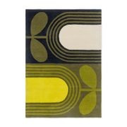 Orla Kiely Striped Tulip Rug - Seagrass | 100% Wool Designer Floor Rug gallery detail image