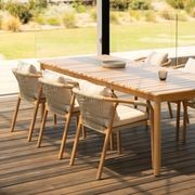 Burnett Outdoor Dining Chair - Eucalyptus / Beige gallery detail image