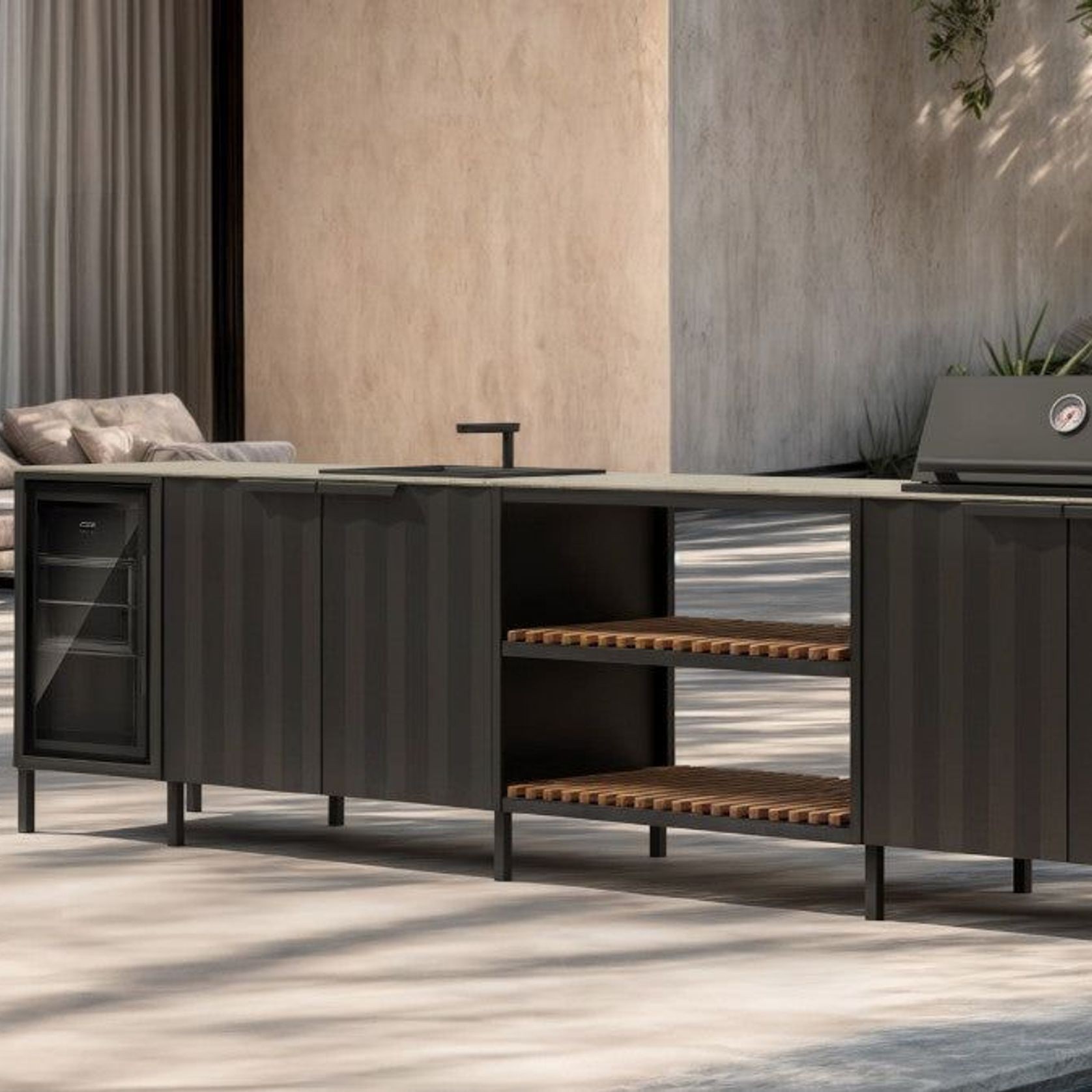 Q-Boo Kitchen Cabinet 100 2 Burners gallery detail image