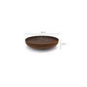 80cm Corten Steel Fire Pit Bowl gallery detail image