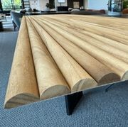 WOODFLEX Flexible Solid Paulownia Wood Slat Wall Panel -  2700mm x 600mm - Half Round gallery detail image