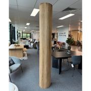 WOODFLEX Flexible Solid Paulownia Wood Slat Wall Panel gallery detail image