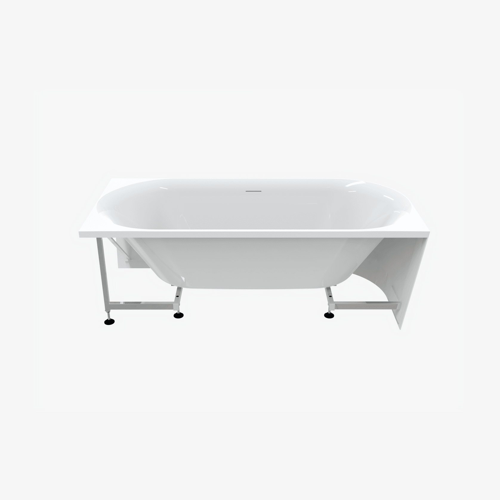 Ovola Rounded Right Back-to-wall 1800mm - OV768RBW gallery detail image