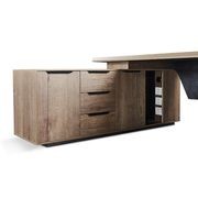 HAMLIN Executive Office Desk with Left Return 2.2M - Tobacco gallery detail image