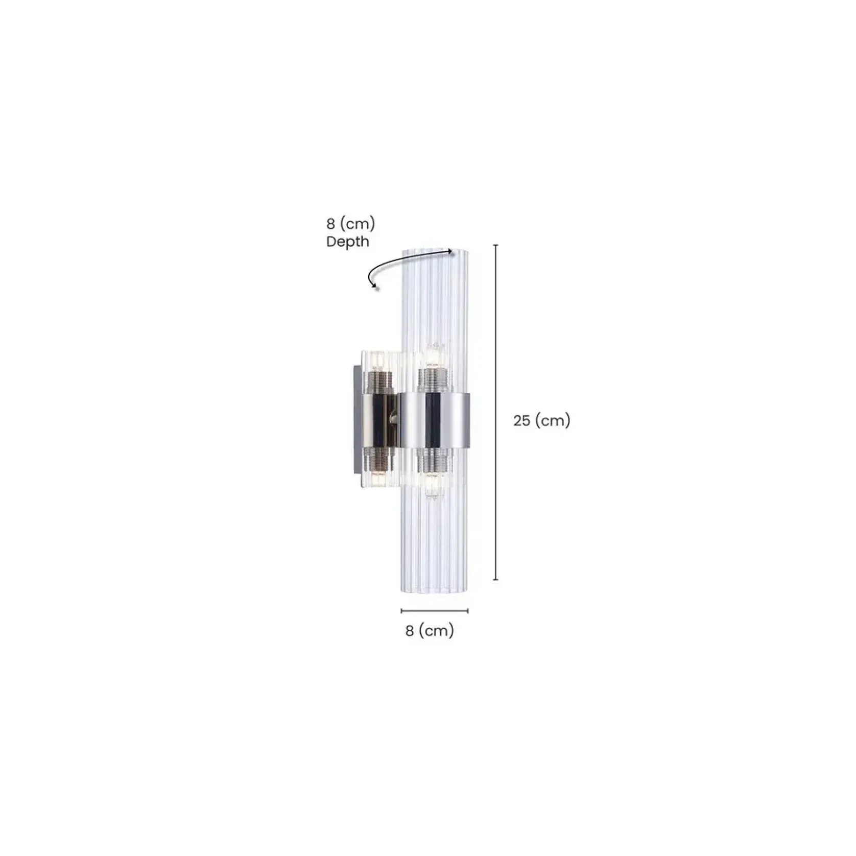 Provincial Collection Wall Sconce - Polished Nickel - H:25cm gallery detail image