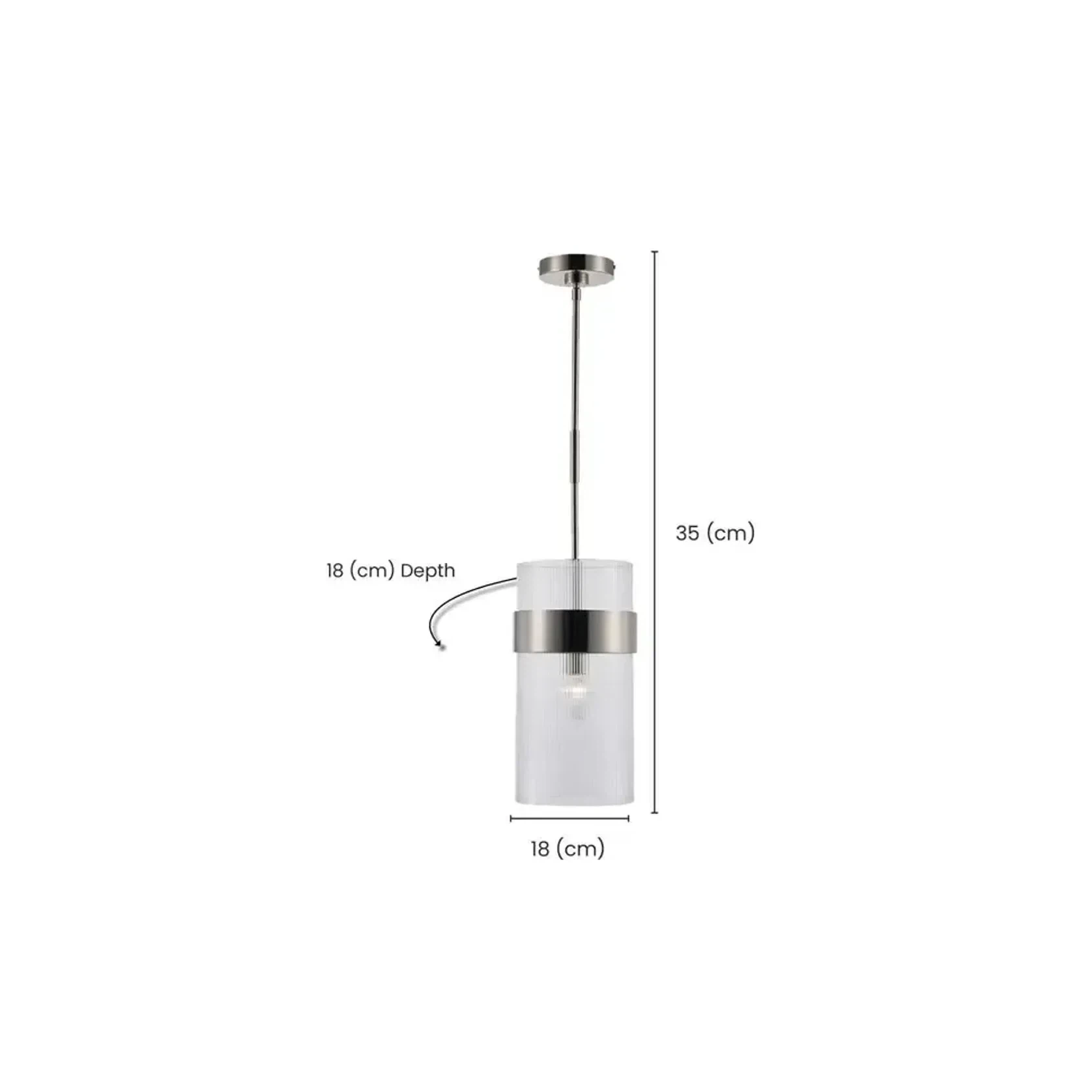 Provincial Collection - Single Light - Rod Suspension - Polished Nickel gallery detail image