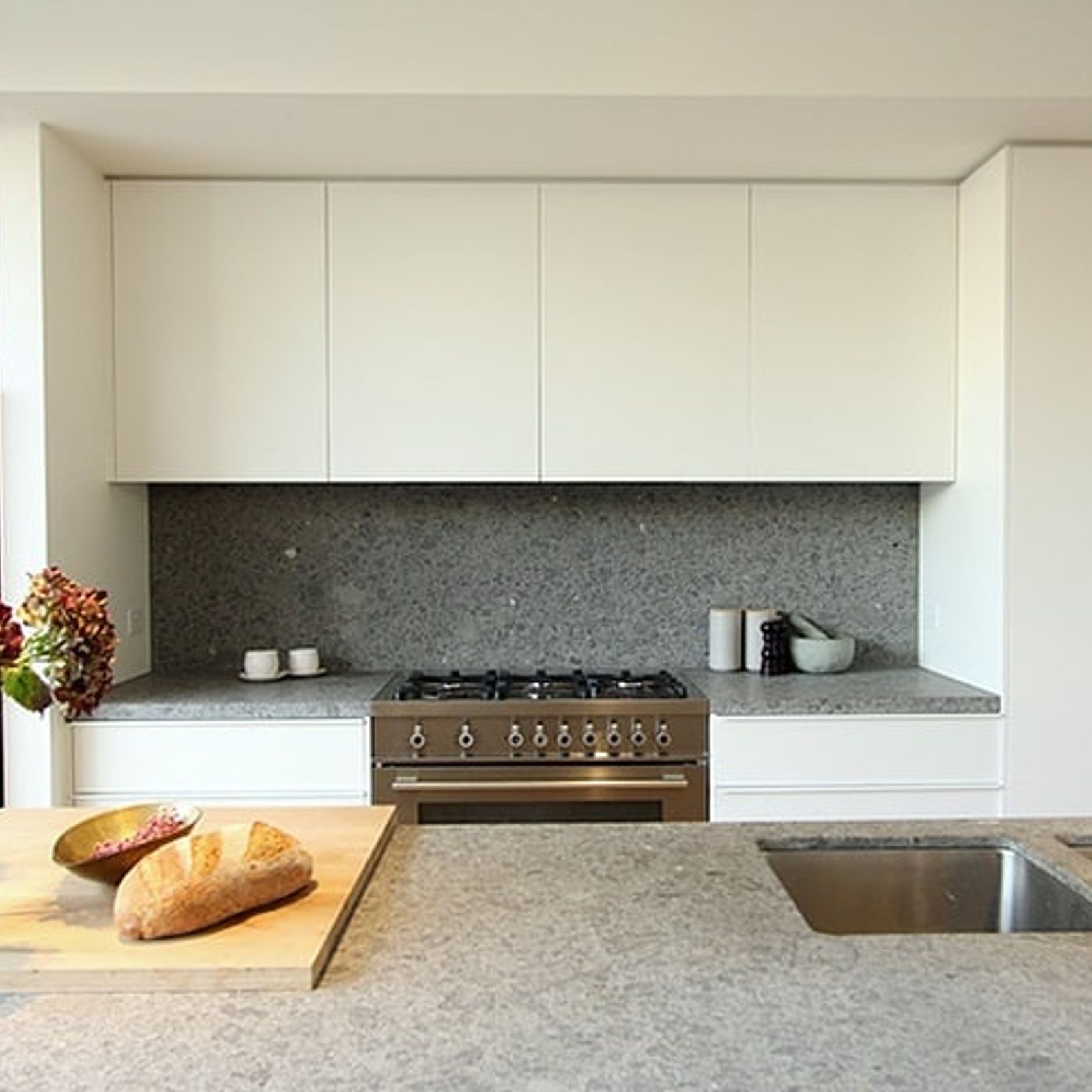 Peperino Grigio Honed Bluestone Benchtop gallery detail image