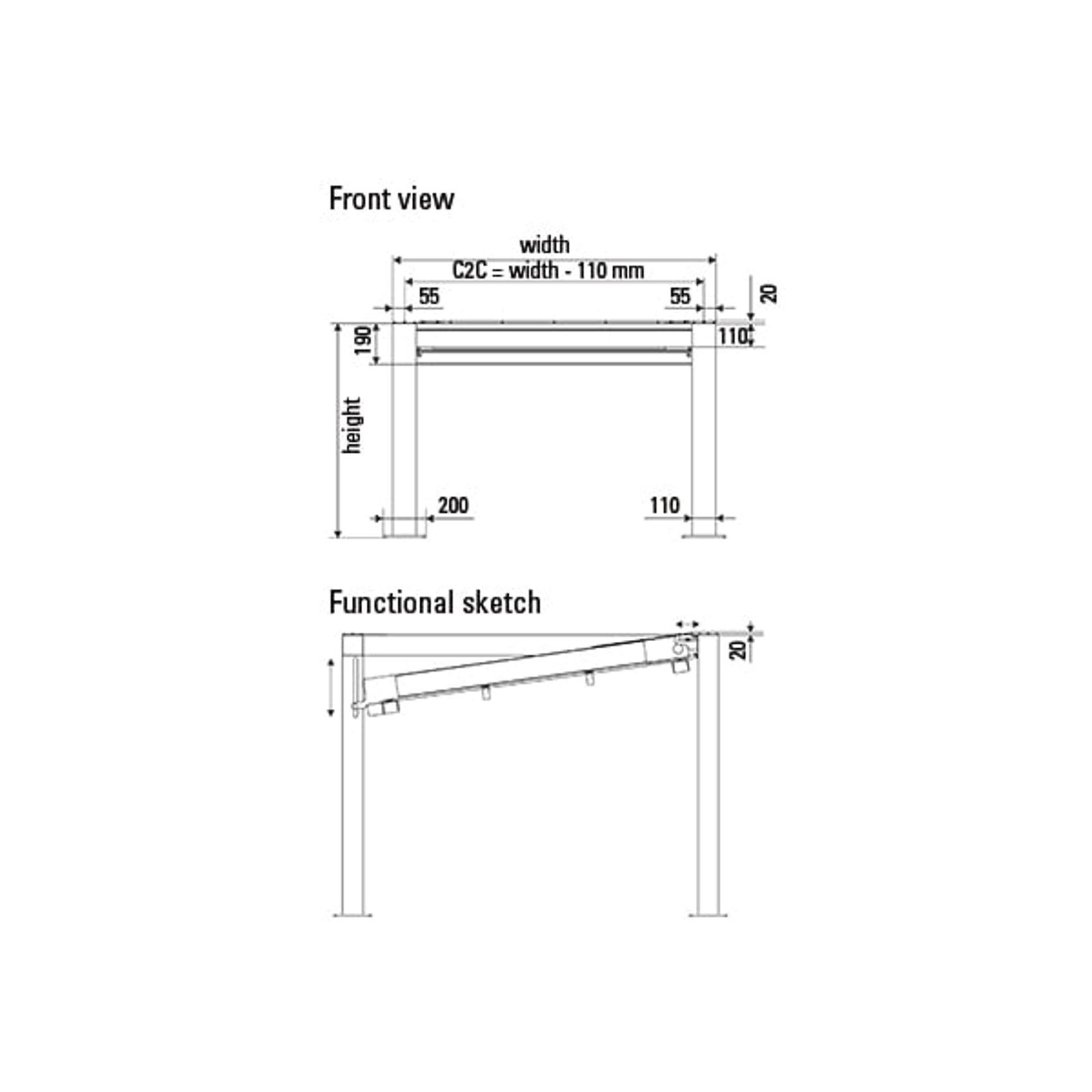 Leiner Sunrain Q Retractable Roof Pergola gallery detail image