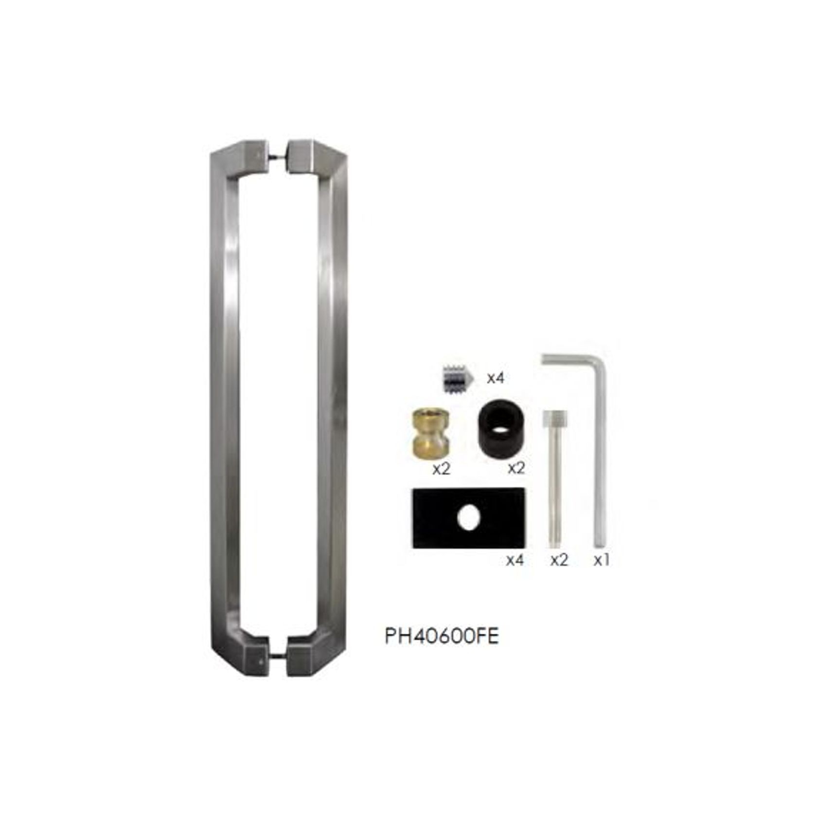 PH40600FE-SS Pull Handle - Square Series gallery detail image
