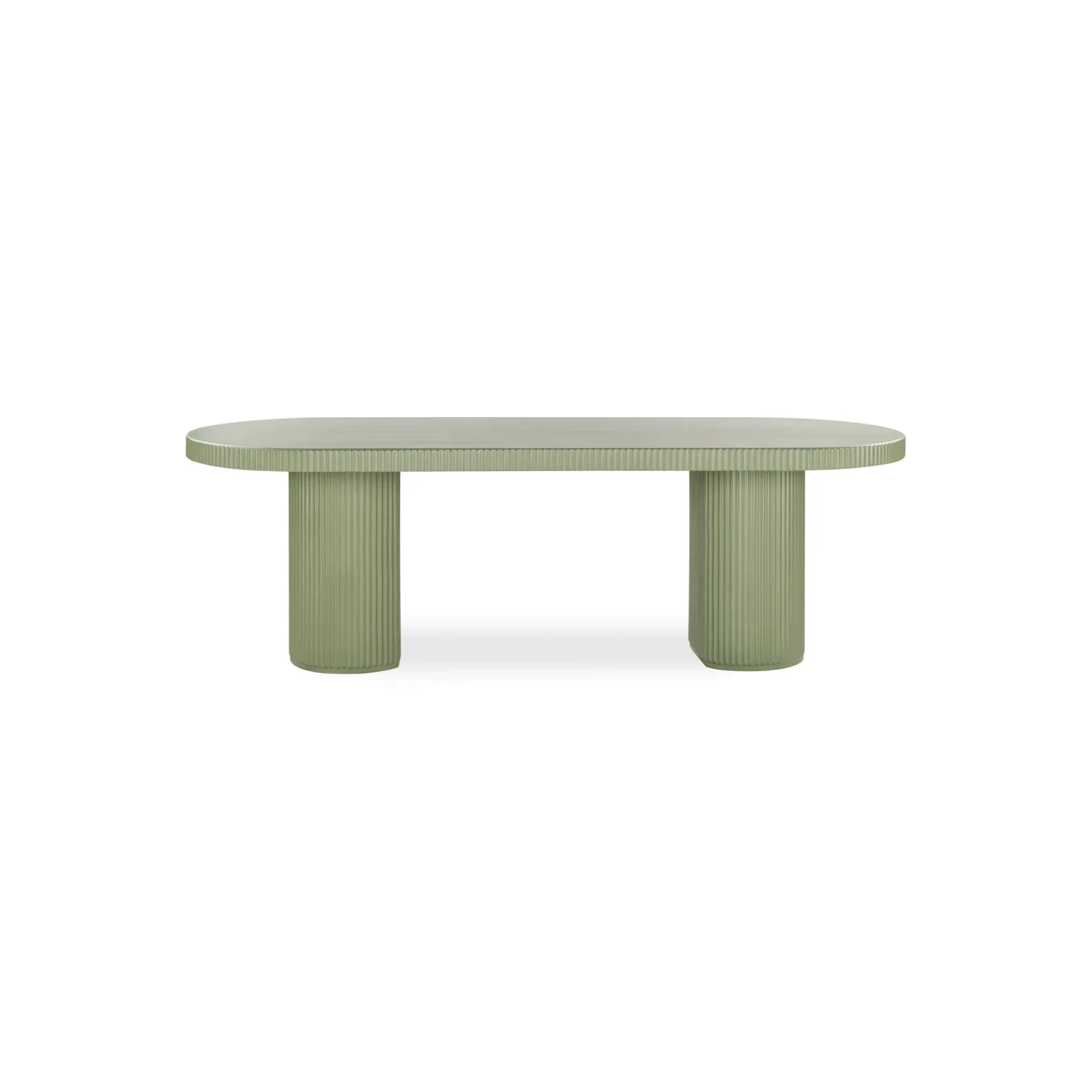 Nova Outdoor Dining Table 240cm - Green Concrete gallery detail image