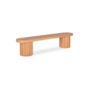 Flock Outdoor Dining Bench 210cm - Terracotta Concrete gallery detail image