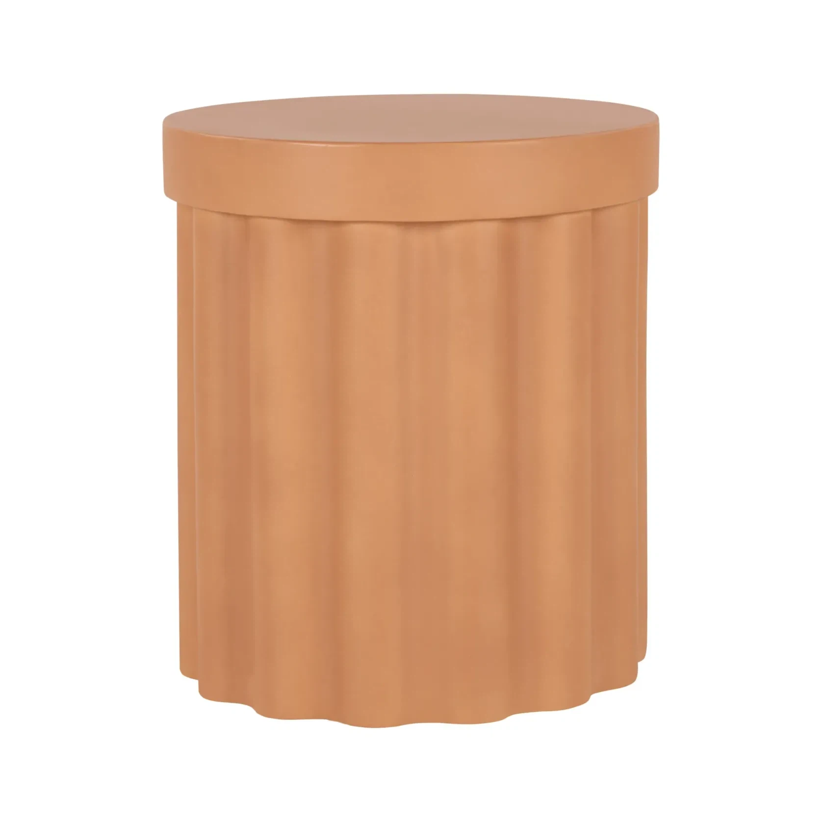 Flock Outdoor Side Table - Terracotta Concrete gallery detail image