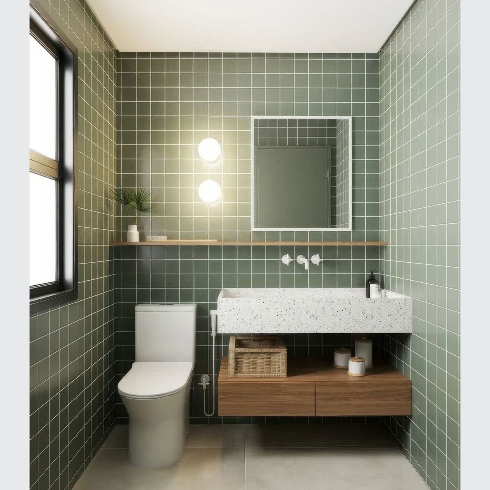 Leaf Matt 75mm Mosaic | Surfaces gallery detail image