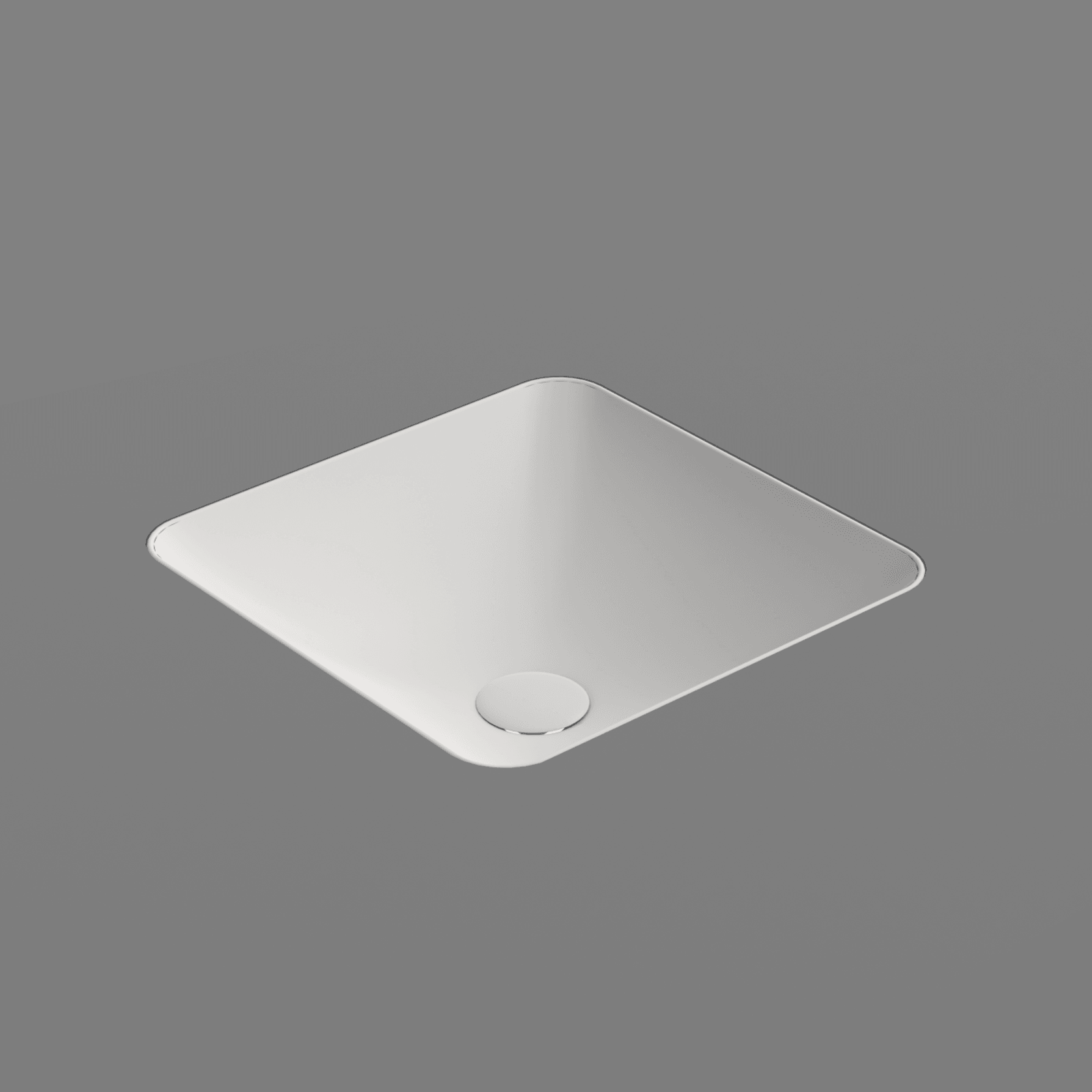 Pura 38 Square Undermount Basin Matt White gallery detail image