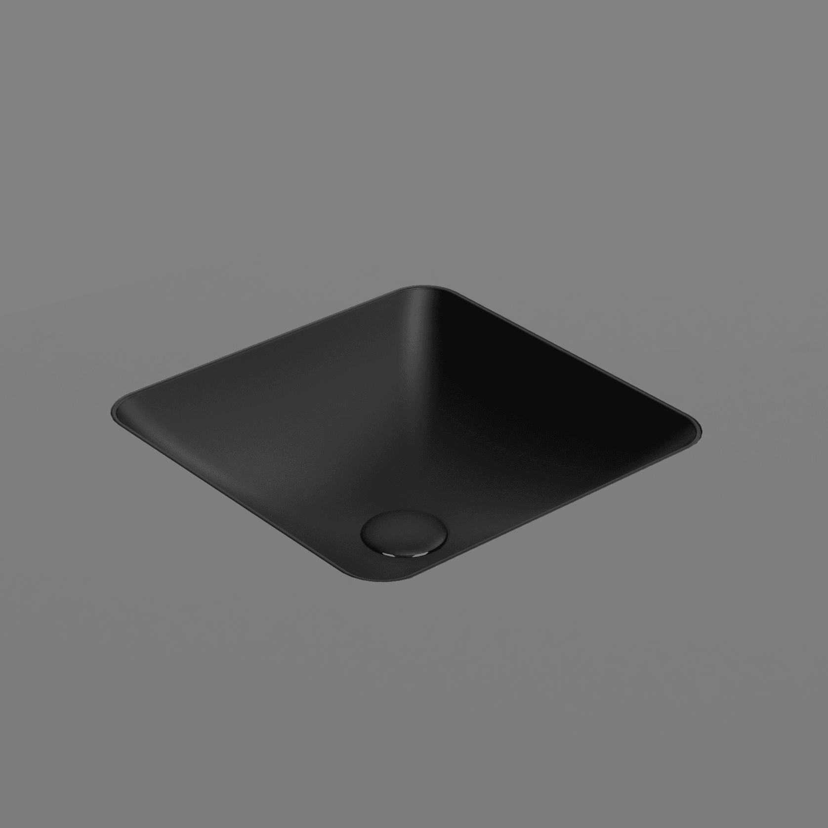 Pura 38 Square Undermount Basin Matt Black gallery detail image