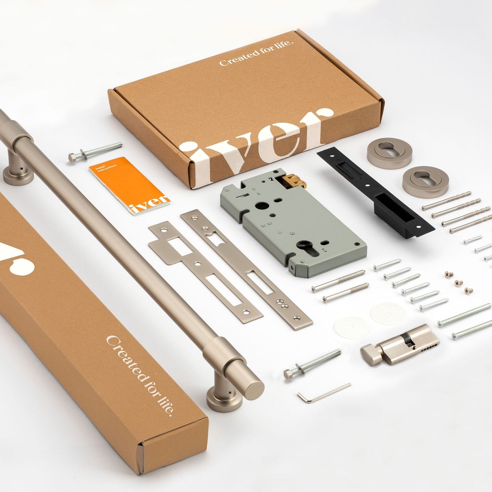 Door Pull Handle with Separate High Security Lock Kit gallery detail image