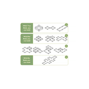 Modular Raised Garden Bed with Grow Grid 115 x 115 x 33cm gallery detail image