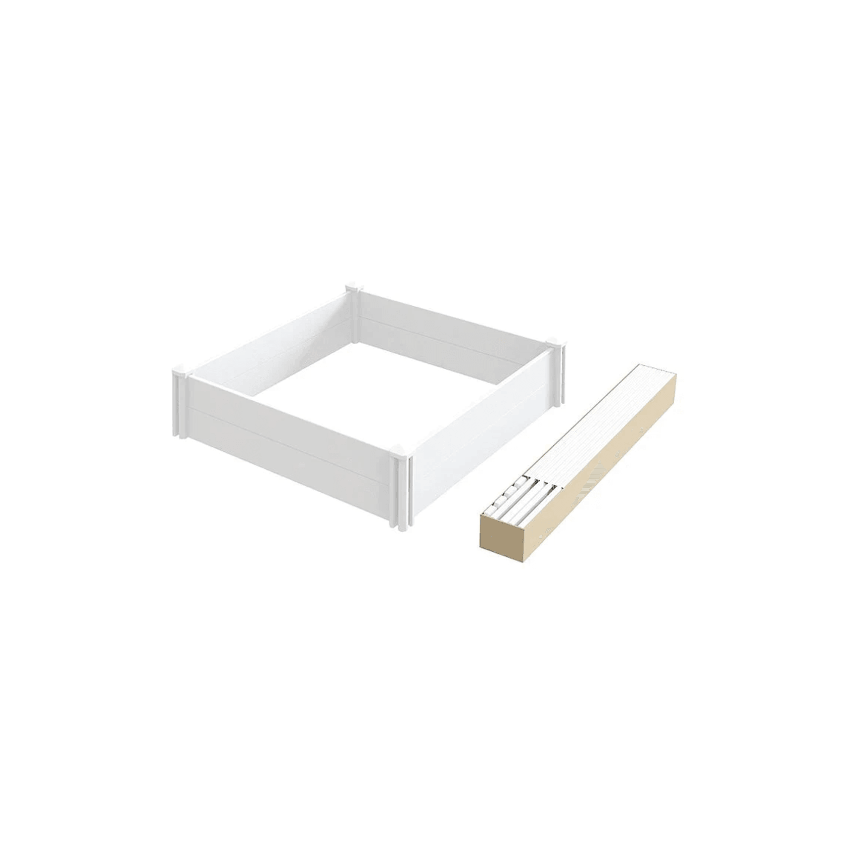 Modular Raised Garden Bed with Grow Grid 115 x 115 x 33cm gallery detail image