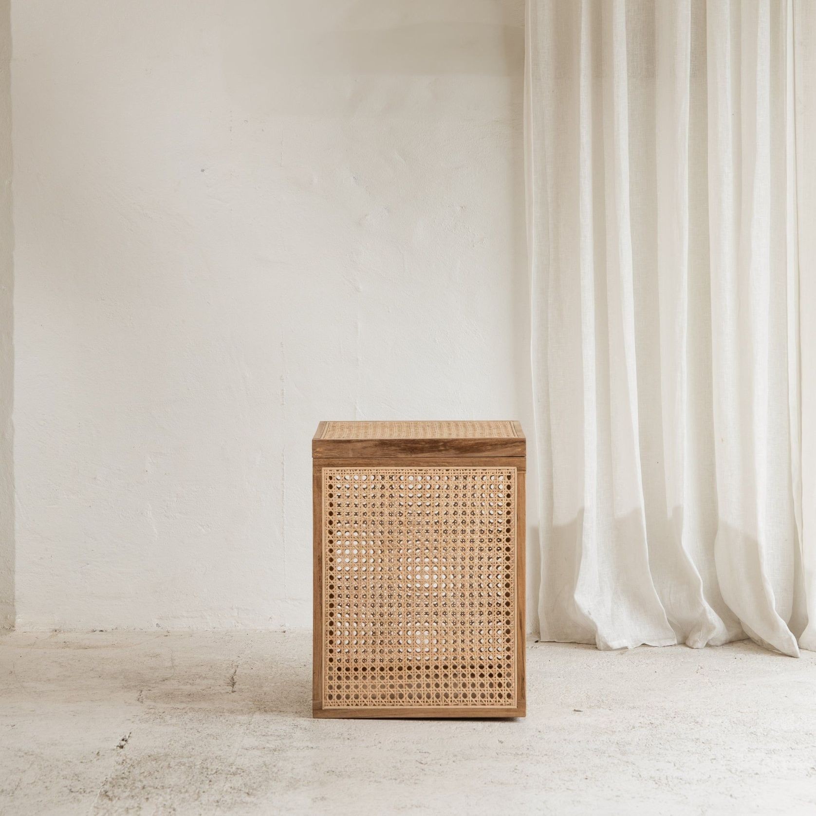 Paadini Rattan Side Table with Storage gallery detail image