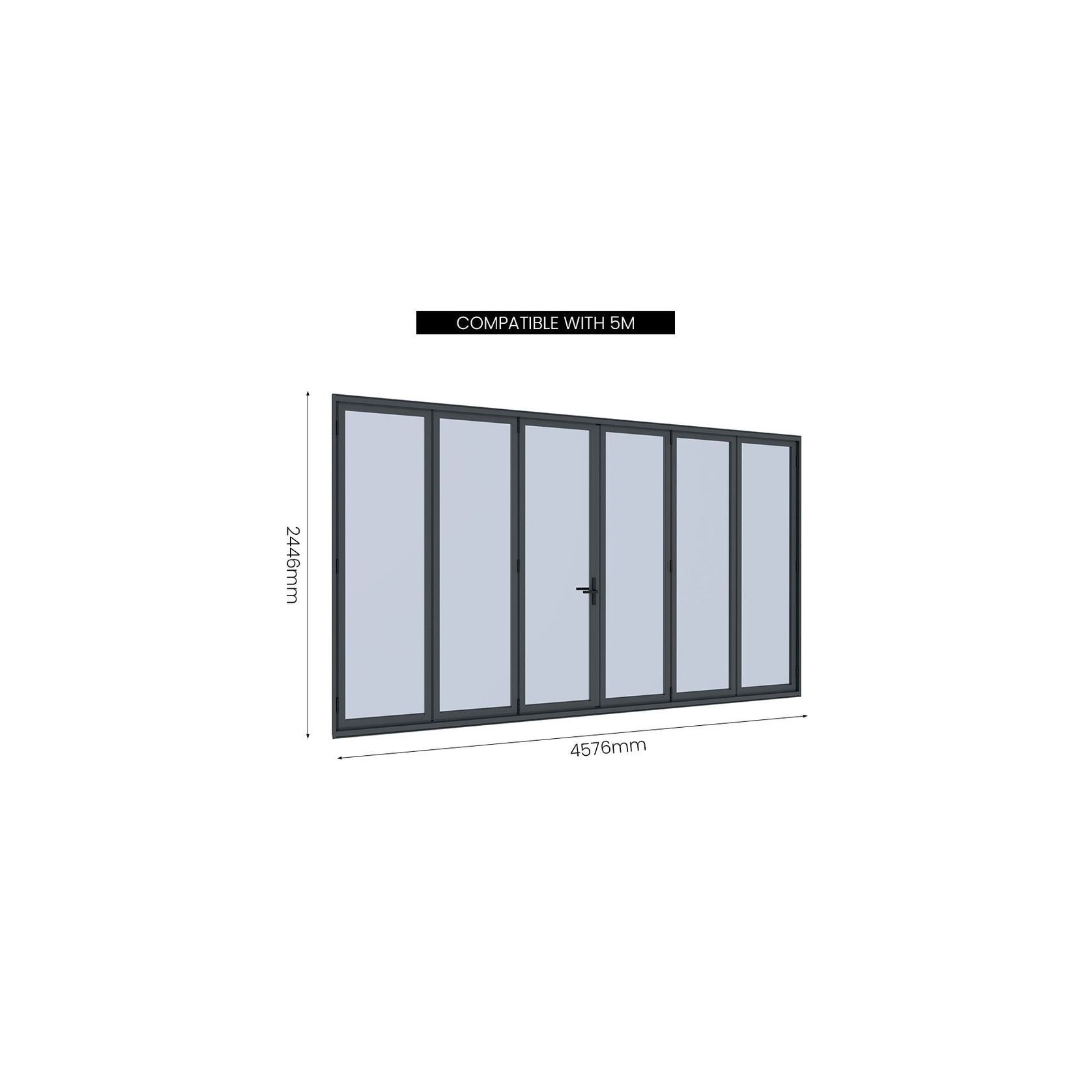 Pacific Freestanding Pergola Bifold Glass Door gallery detail image