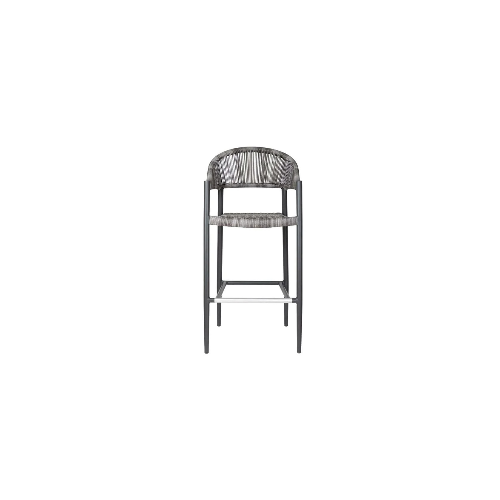 Parakeet Aluminium and Rattan Outdoor Patio Bar Chair gallery detail image