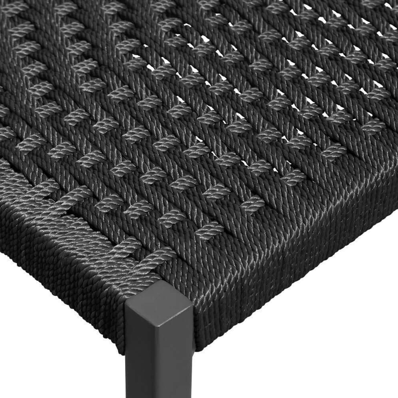 Passerine 2.0 Aluminium and Rope Outdoor Dining Chair gallery detail image