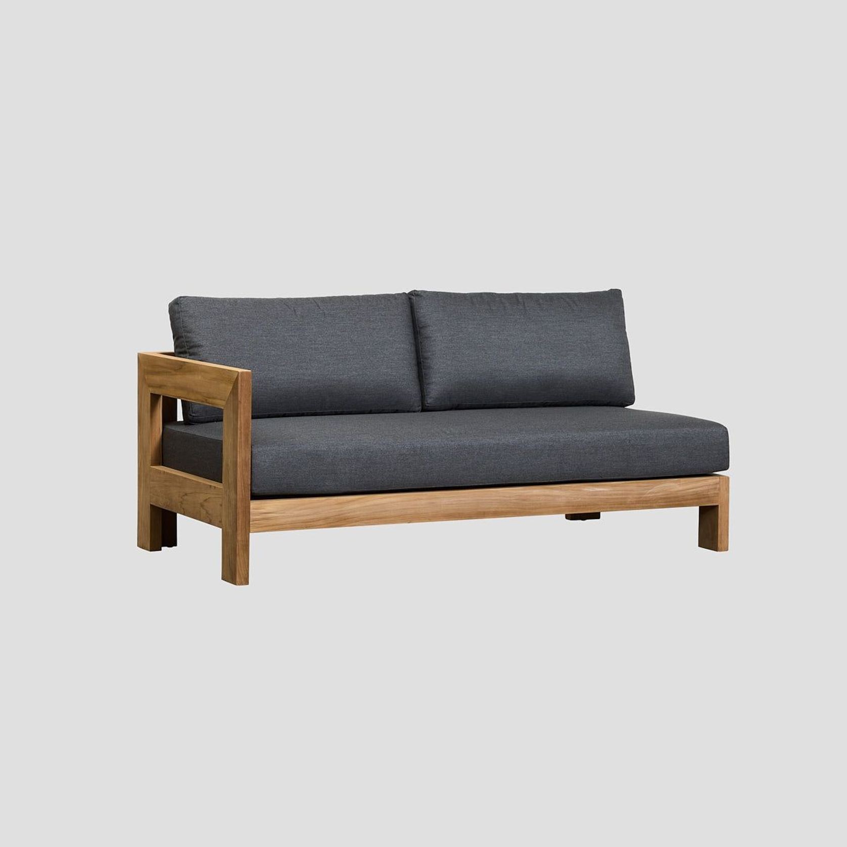 Pauanui Teak Double Right Arm Section gallery detail image