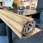 WOODFLEX Flexible Solid Paulownia Wood Slat Wall Panel - 2700mm x 600mm - Wave gallery detail image