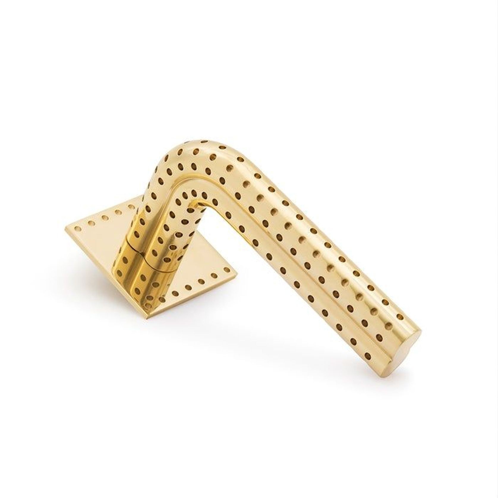 Stardust Perforated Lever Handle on Rose gallery detail image