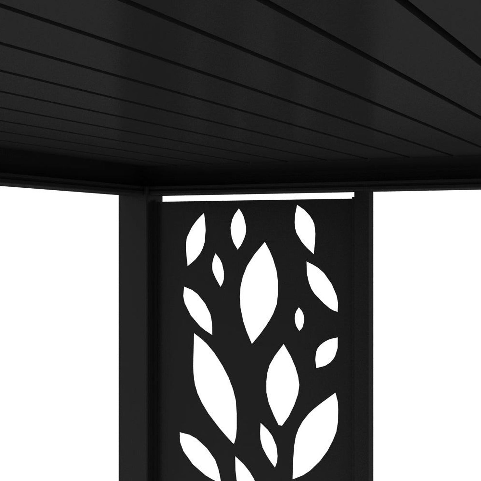 Atlantic & Caribbean Freestanding Pergola Patterned Privacy Panel gallery detail image