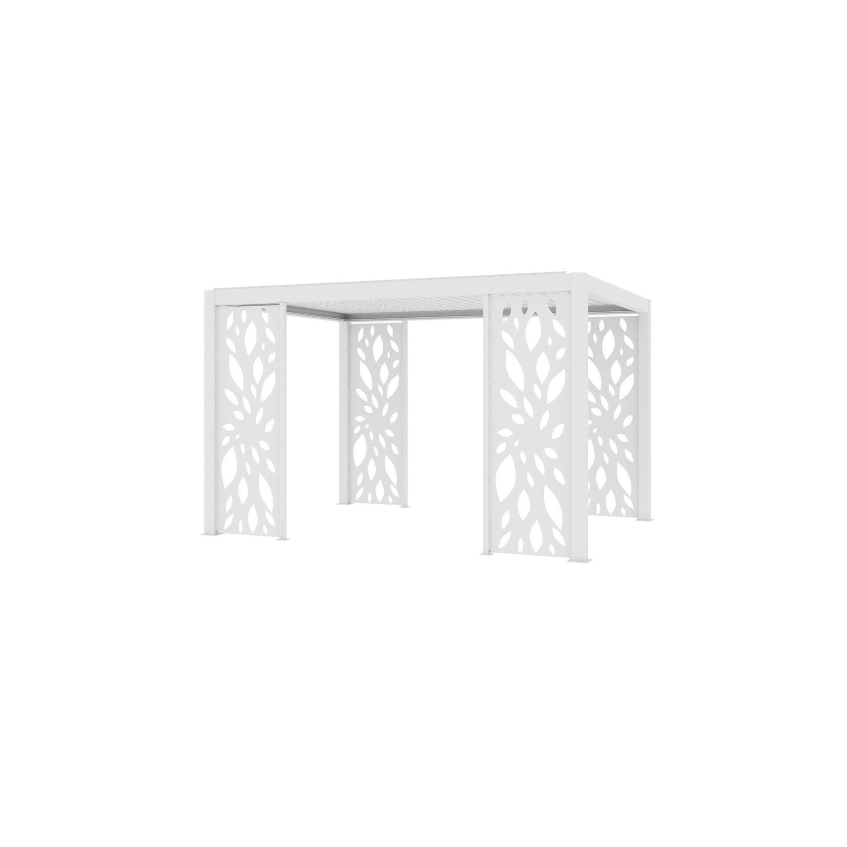 Atlantic & Caribbean Freestanding Pergola Patterned Privacy Panel gallery detail image