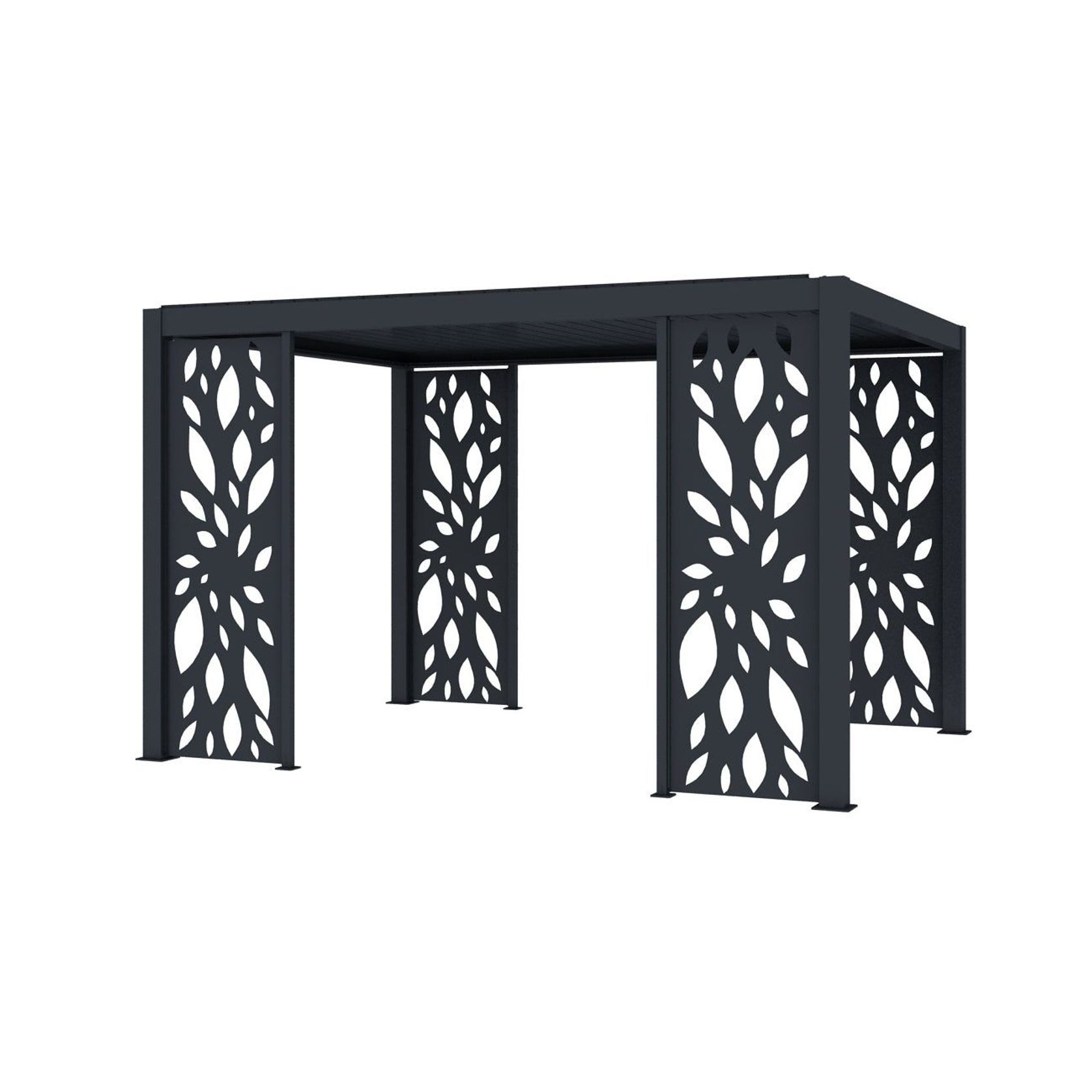 Atlantic & Caribbean Freestanding Pergola Patterned Privacy Panel gallery detail image