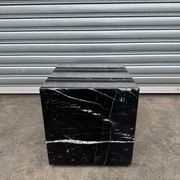 Cube Side Table - Black Marble | Natural Stone Co. gallery detail image