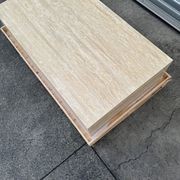 Block Coffee Table - Veincut Travertine - Large | Natural Stone Co. gallery detail image
