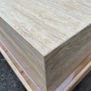 Block Coffee Table - Veincut Travertine - Large | Natural Stone Co. gallery detail image