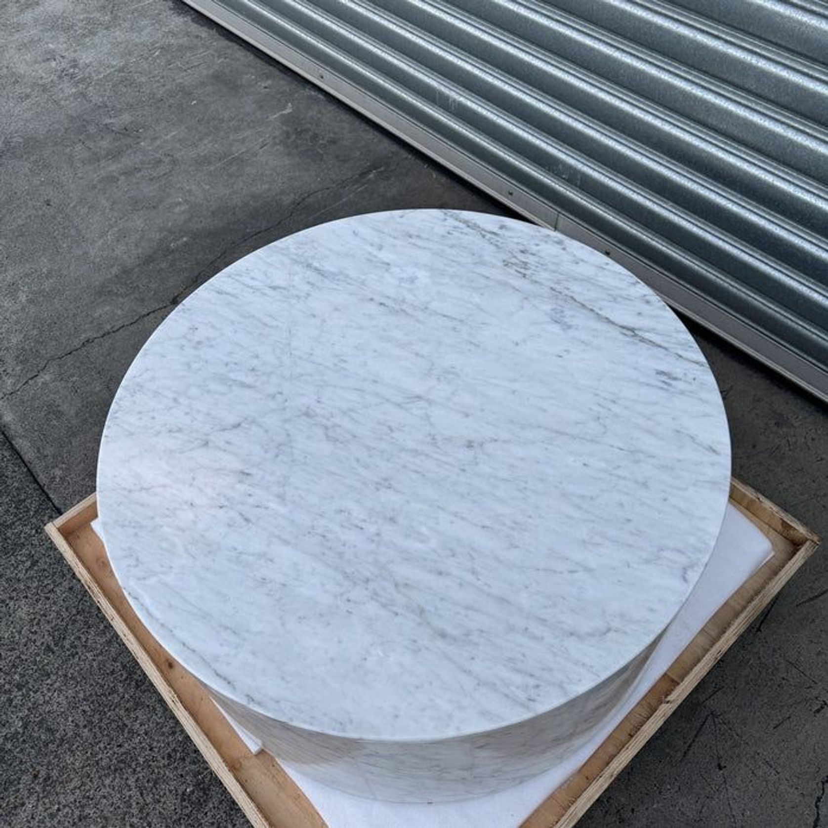 Rounded Coffee Table - Carrara Marble | Natural Stone Co. gallery detail image
