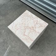 Cube Side Table - Rose Cream Marble | Natural Stone Co. gallery detail image